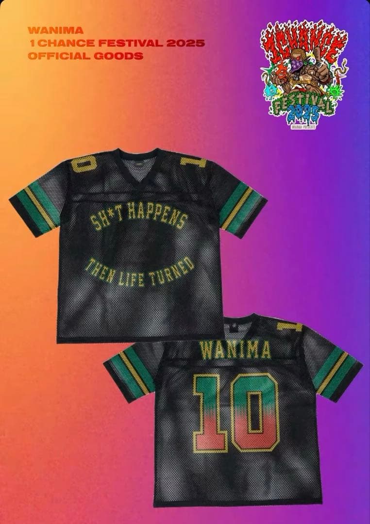 ミュージシャン WANIMA football shirt