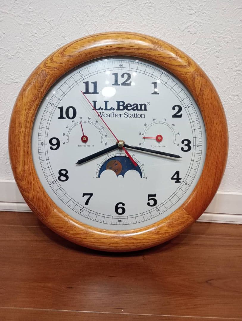 L.L.Bean エルエルビーン weather station 壁掛け時計
