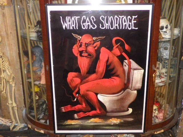 70’S★デビル★トイレ★タバコ★USA★ポスター★アート★悪魔★ビンテージ