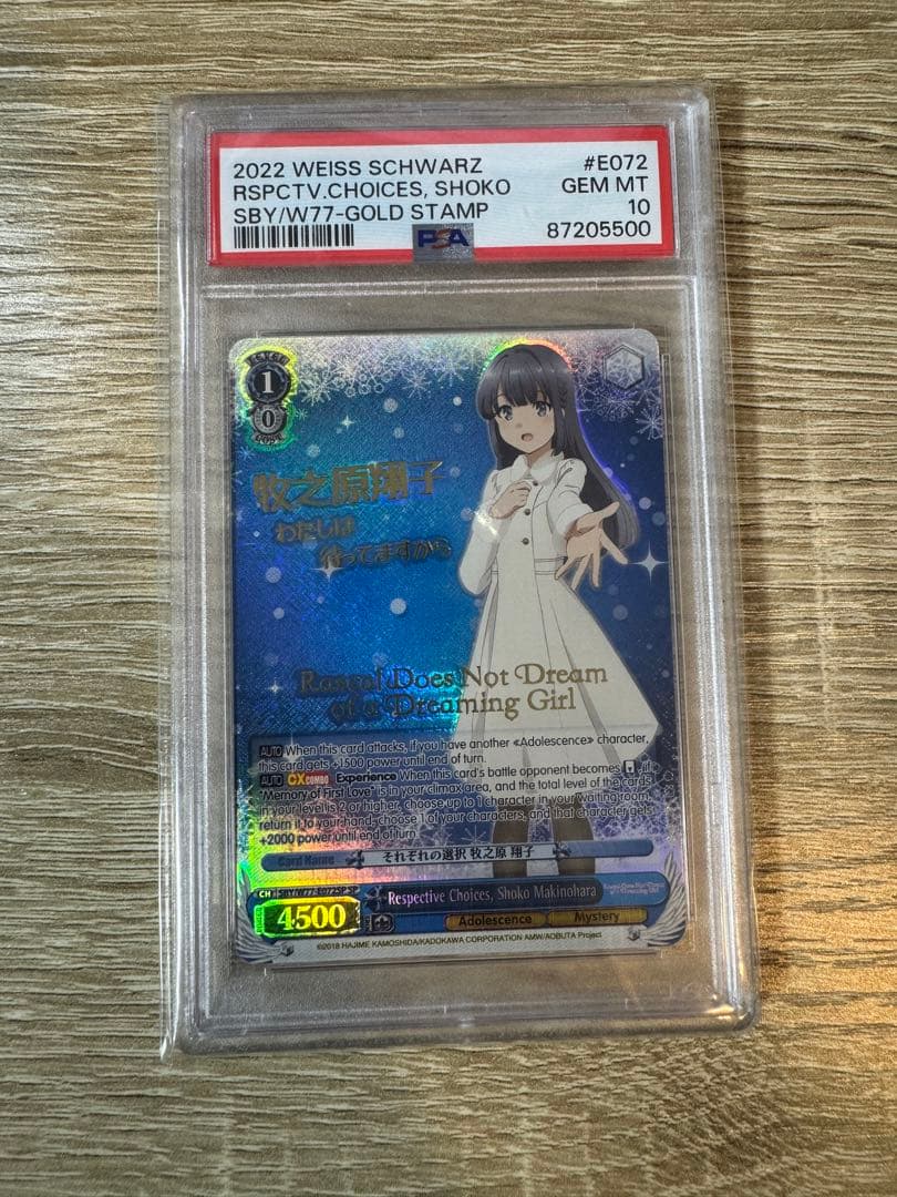 【PSA10】青春ブタ野郎 SP それぞれの選択 牧之原翔子 海外版 英語版