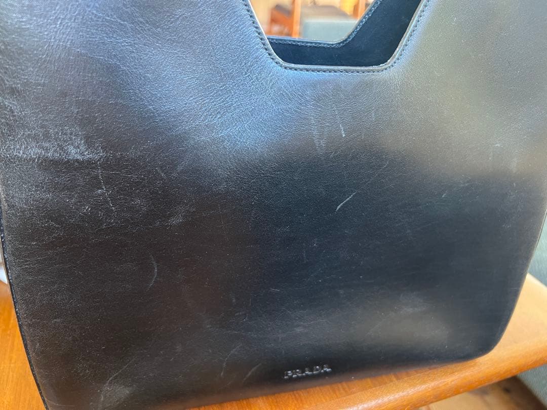 バッグ PRADA archive leather shoulder bag