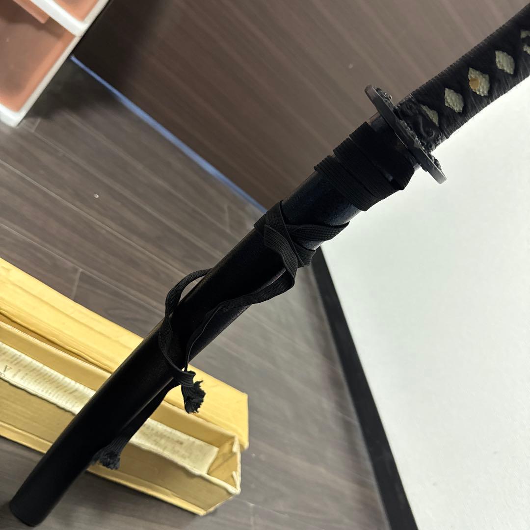 模造刀 黒石目刀 箱付き 中古品