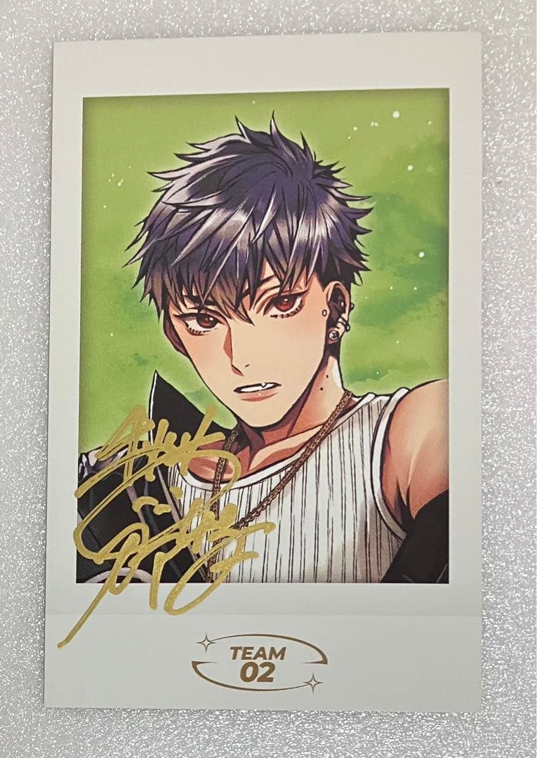 秤谷那智　スタサイ　直筆サイン　チェキ風カード　箔押し　レア　Star Sign