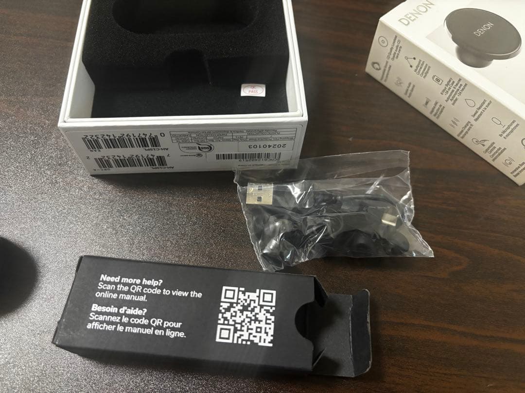 DENON PerL Pro ワイヤレスイヤホン ブラック