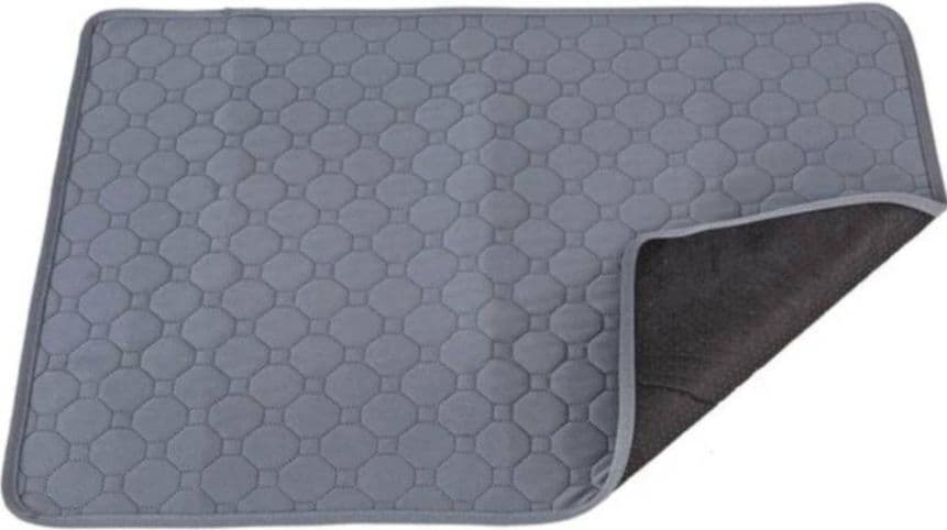 【新品】トイレ　ペットシート　吸水　おしっこ　犬　猫　2枚組　洗える　グレー