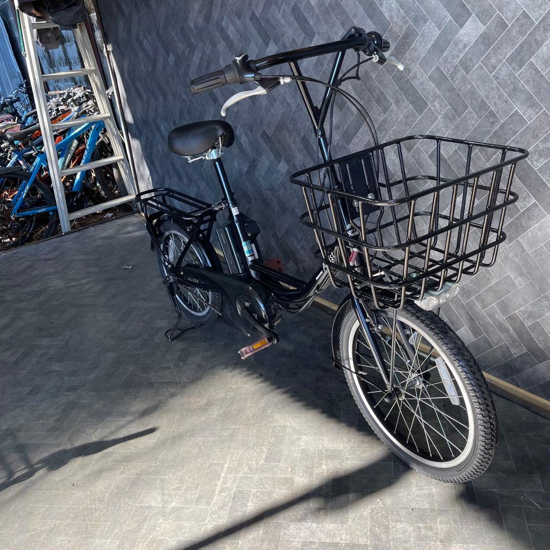 電動アシスト自転車 シティタイプ ブラック 前カゴ付き