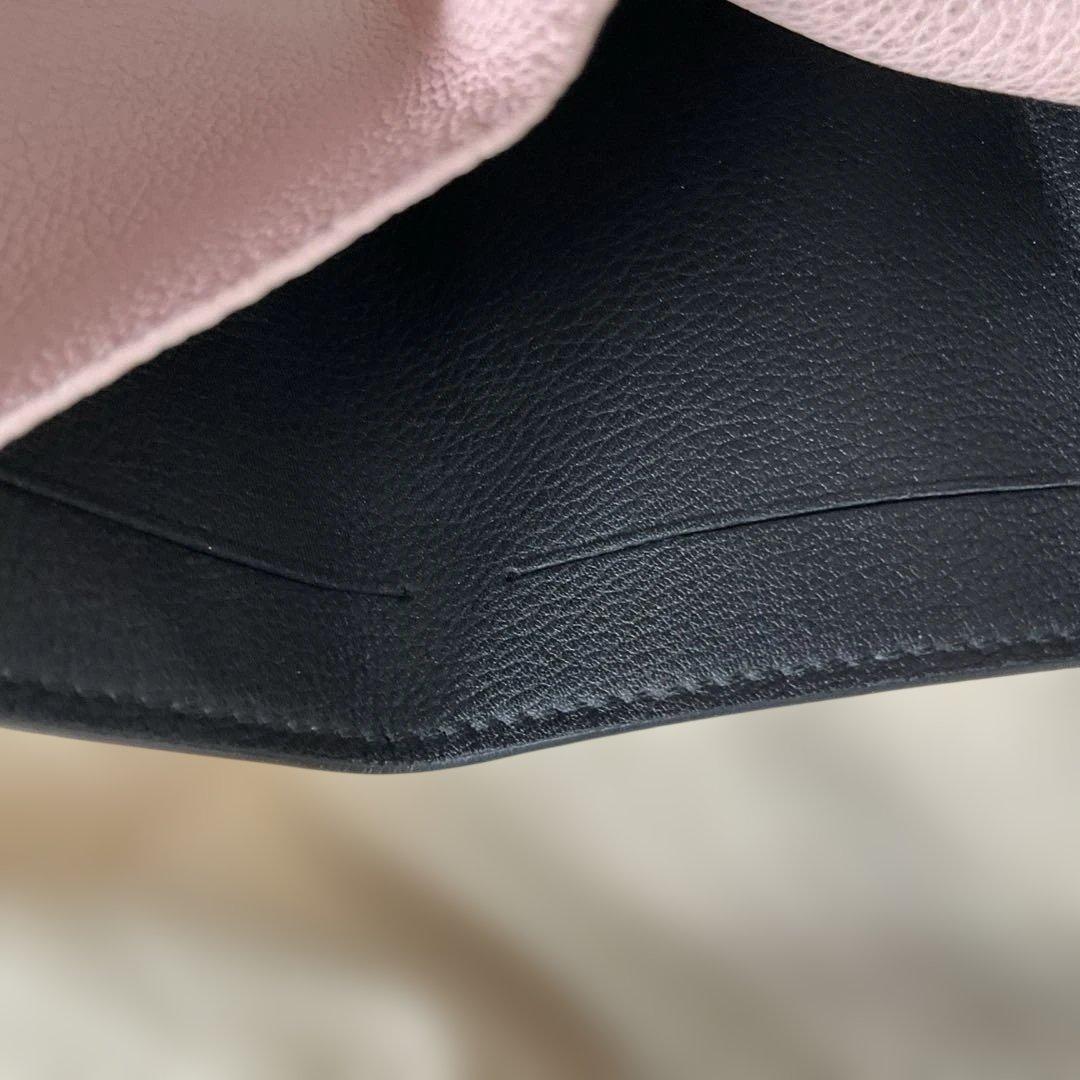 LOUIS VUITTON ポルトフォイユ ロックミニ ベージュ ブラック