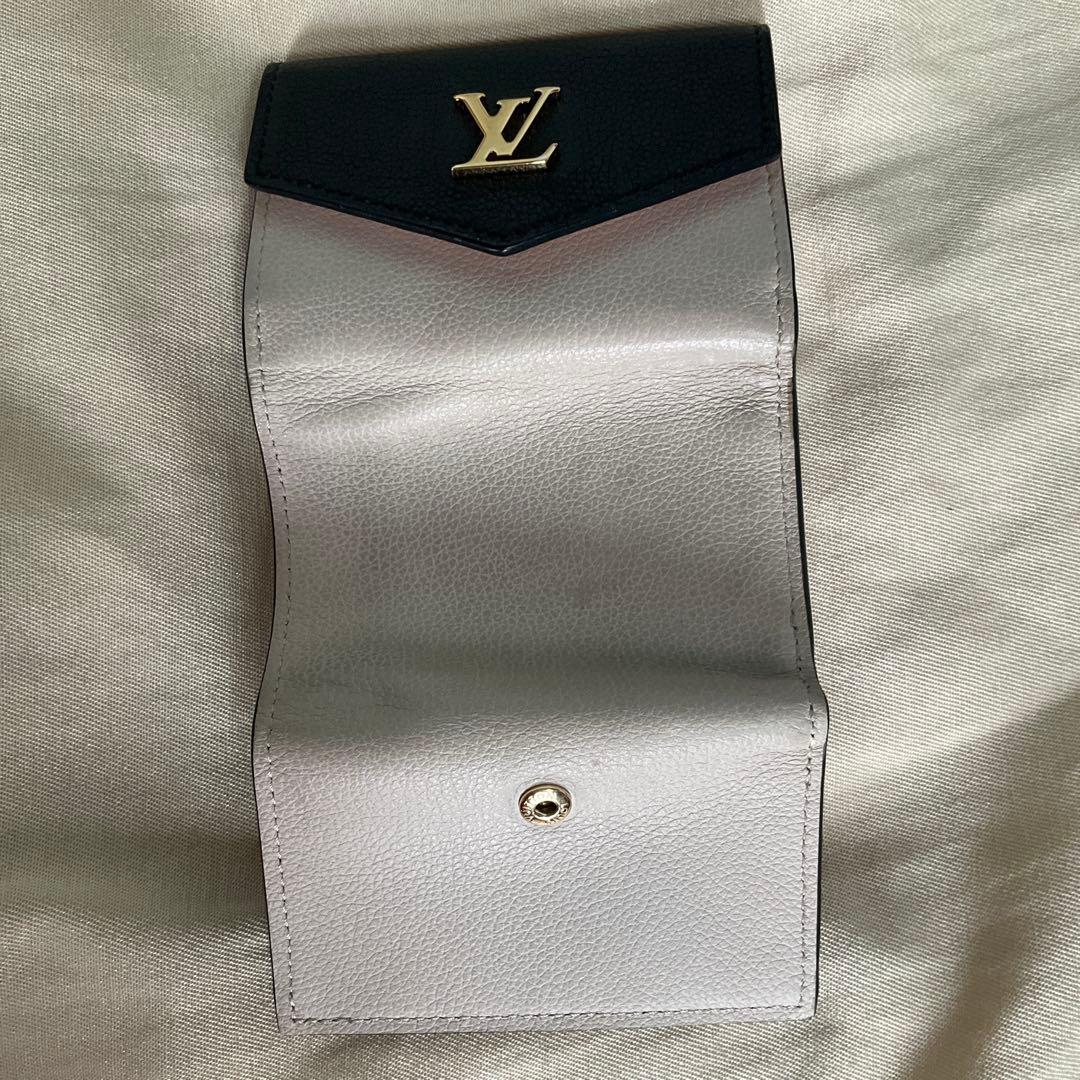 LOUIS VUITTON ポルトフォイユ ロックミニ ベージュ ブラック