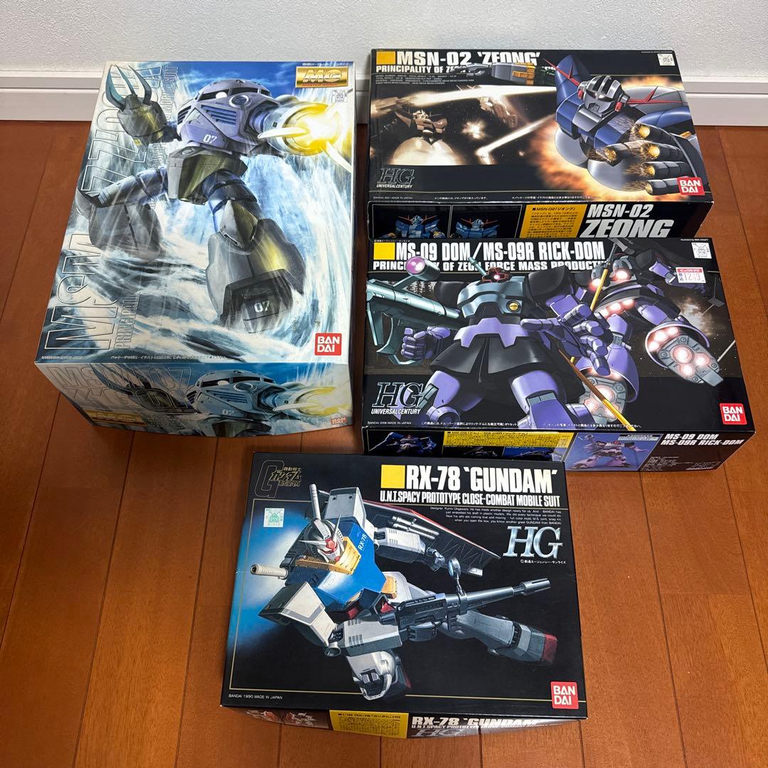 HG MG ガンプラセット ガンダム リックドム ジオング ズゴック