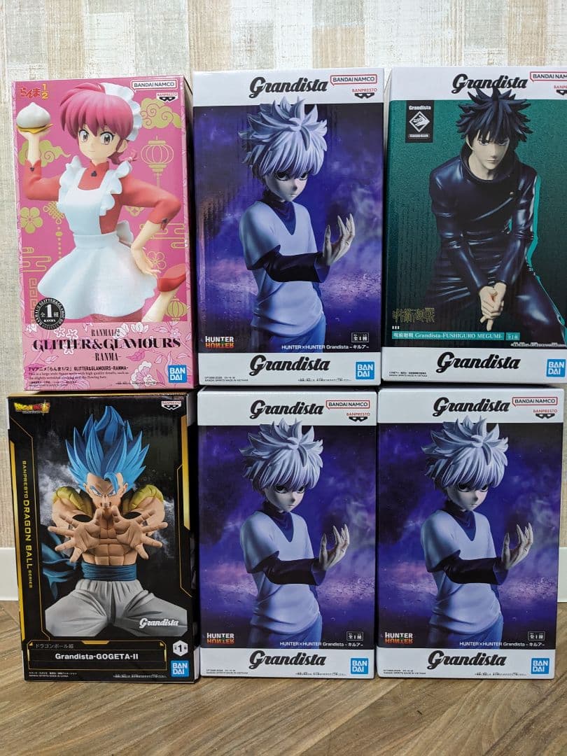 未開封　Grandista キルア3個と伏黒恵とゴジータ　と、らんま　６点セット