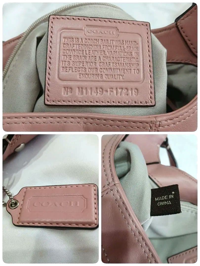 希少　コーチ　ハンド　ショルダーバッグ　ソーホー　レザー　ホーボーピンクy2k