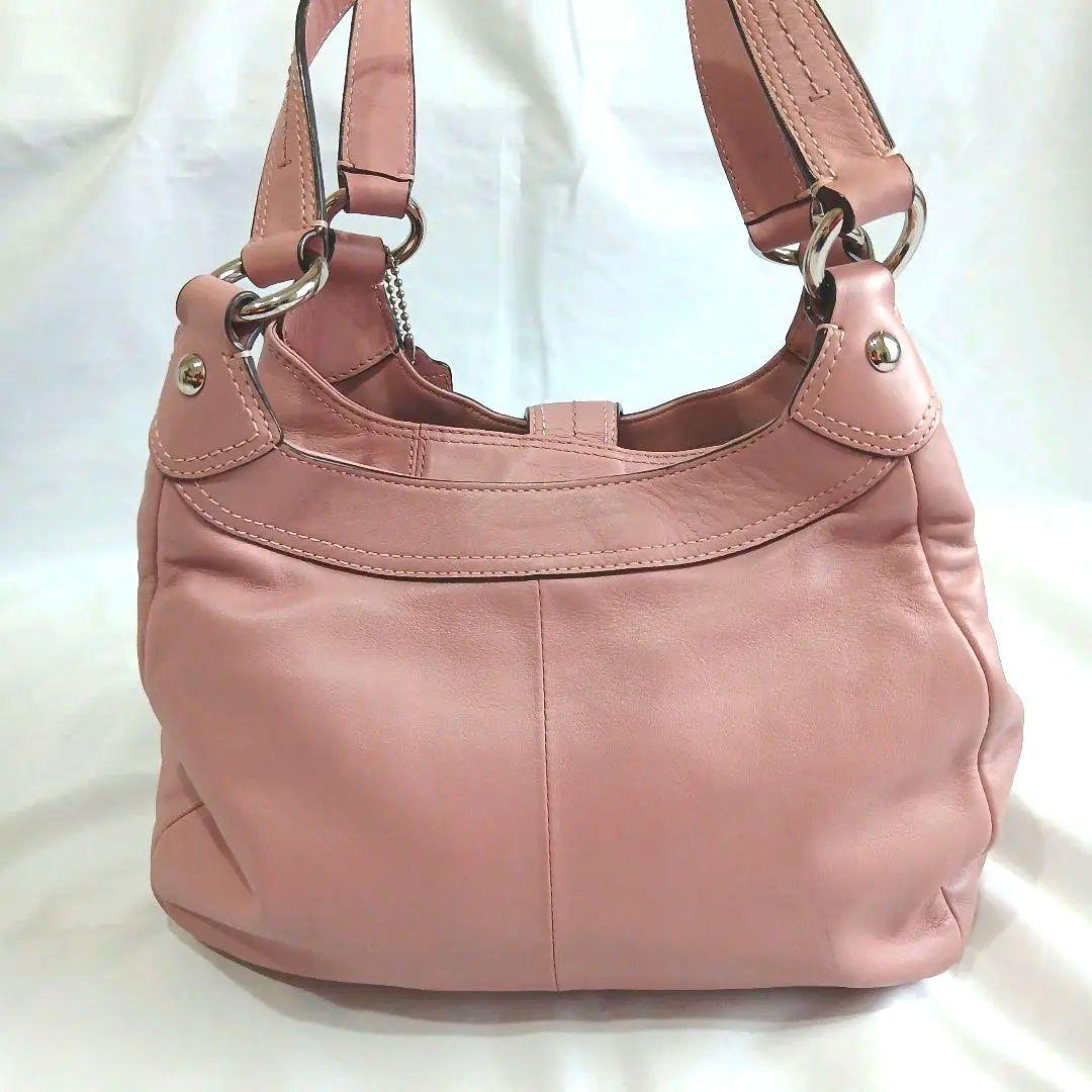 希少　コーチ　ハンド　ショルダーバッグ　ソーホー　レザー　ホーボーピンクy2k