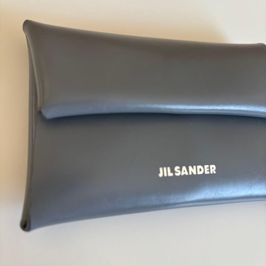 JIL SANDER レザーケース　グレー