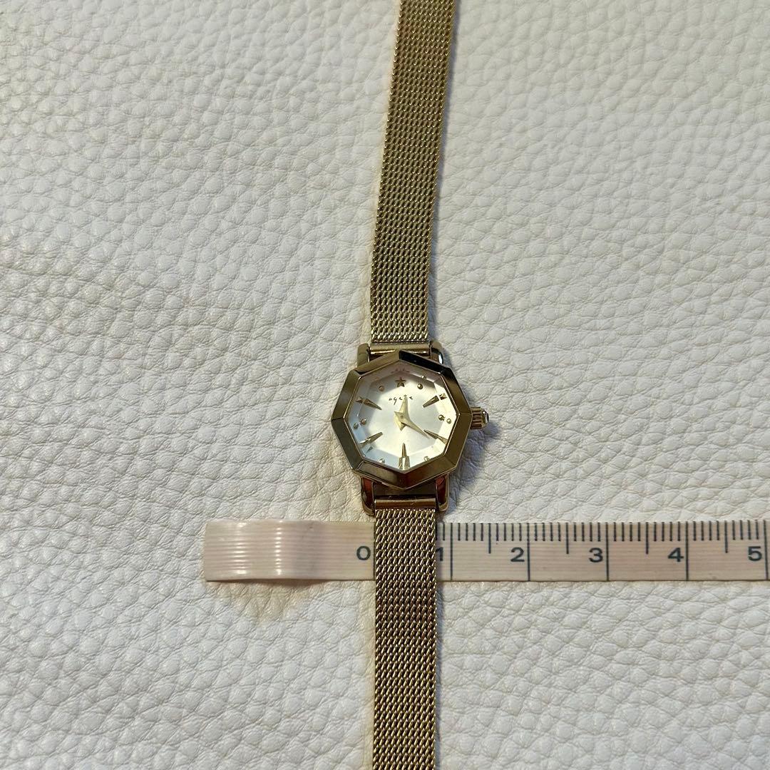 美品⭐︎ agete ドレスウォッチ　ゴールドメッシュベルト