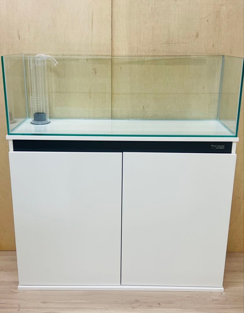 900×300×300㎜オールガラスオーバーフロー水槽セット　クリア/ホワイト
