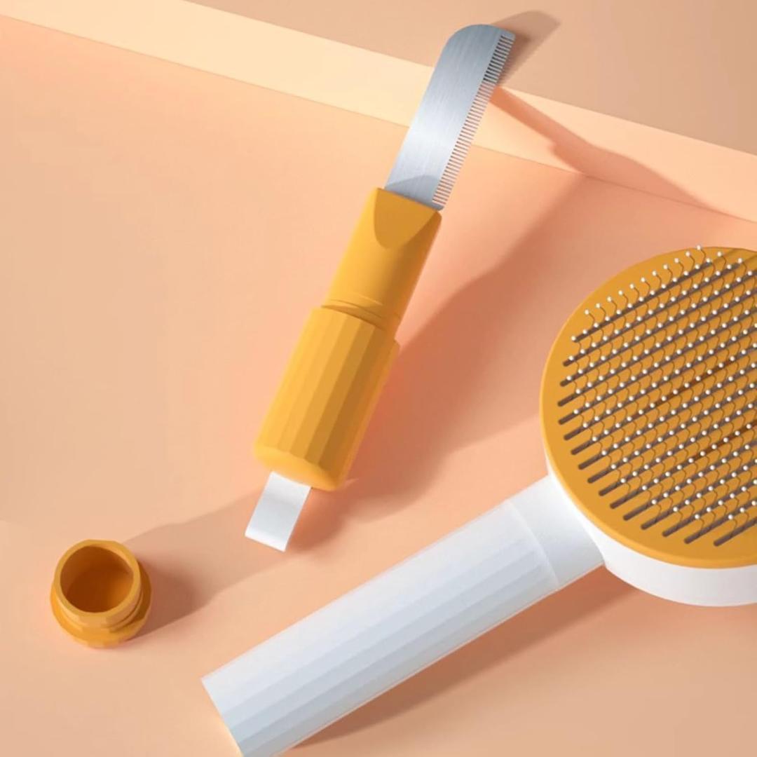 スリッカーブラシ コーム付き ペットブラシ 犬 猫