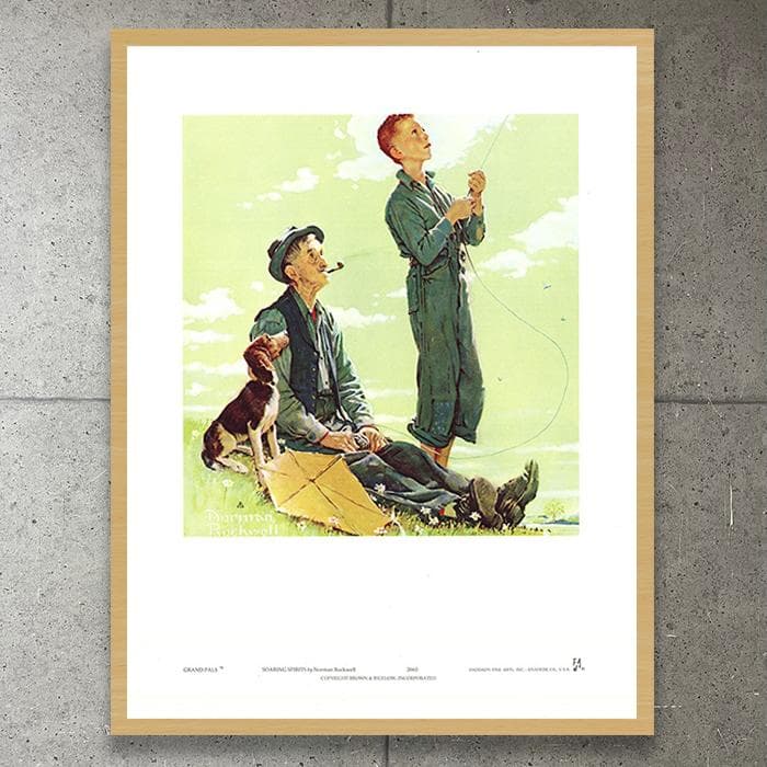 額装品/Soaring/ノーマン ロックウェル/インテリア/ポスター