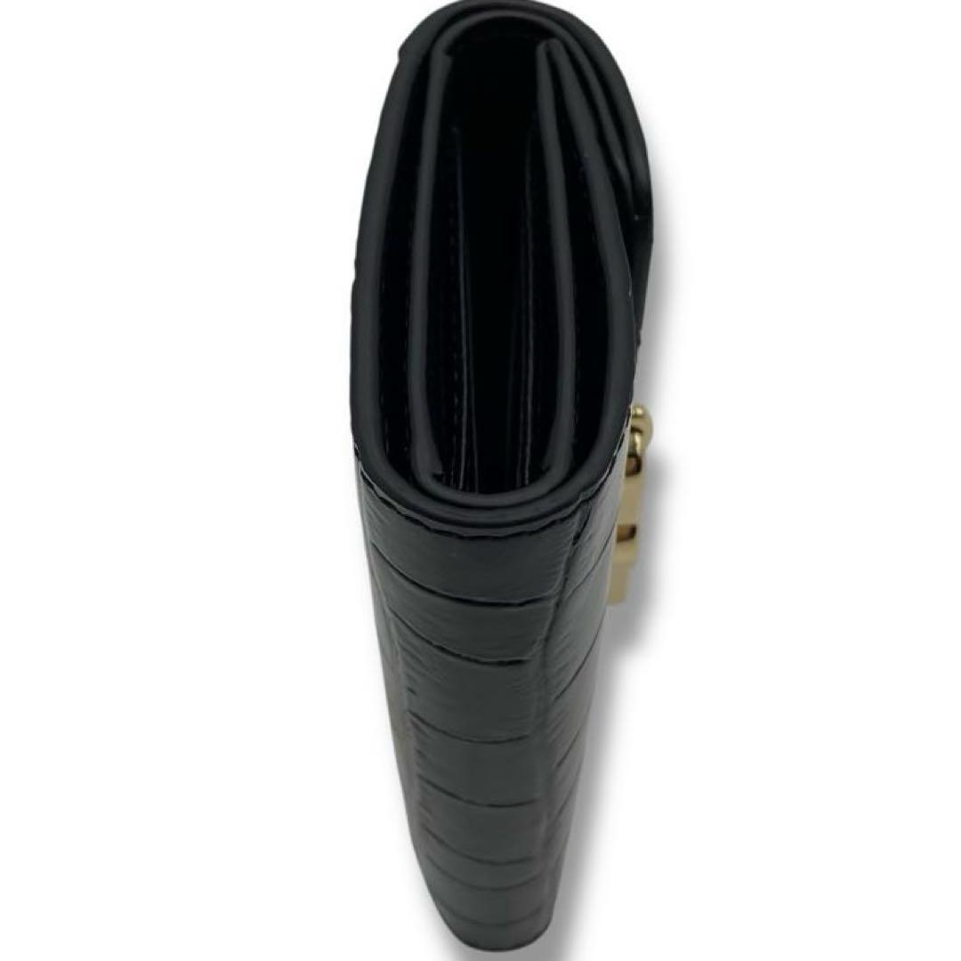 【美品】Mulberry クロコ 型押し 財布 コンパクト ウォレット ピムリコ