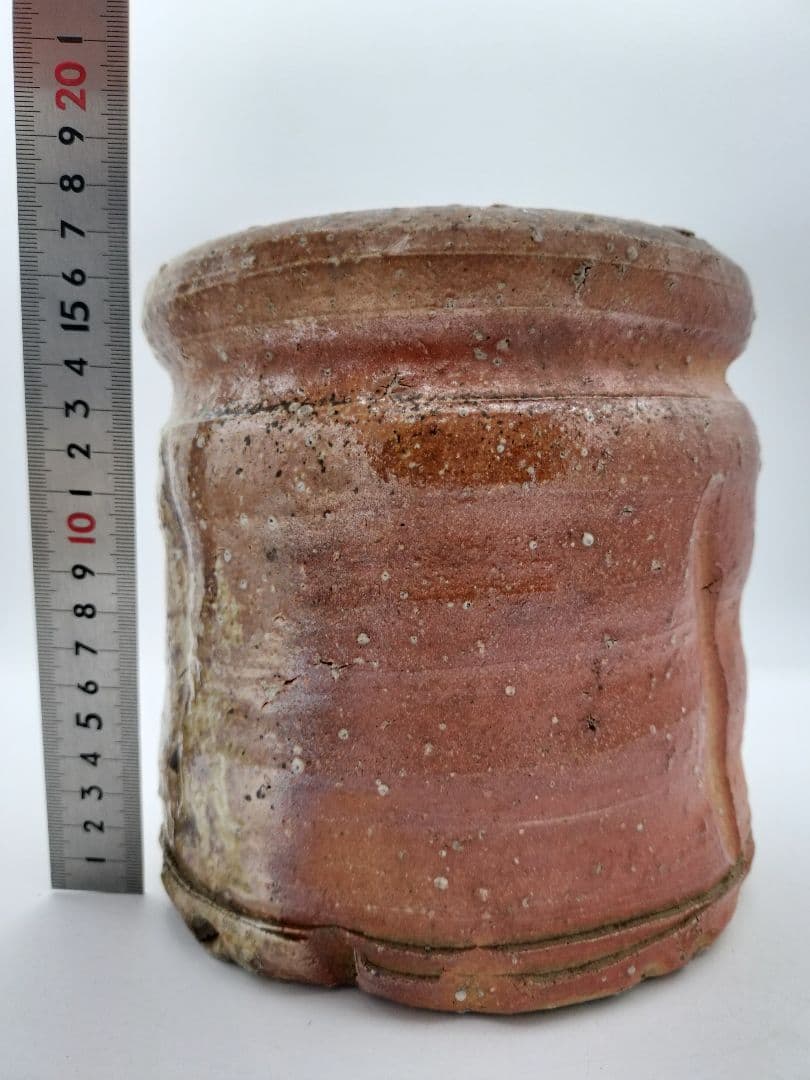 c507 信楽水指 高橋楽斉 木箱 茶道具 古物