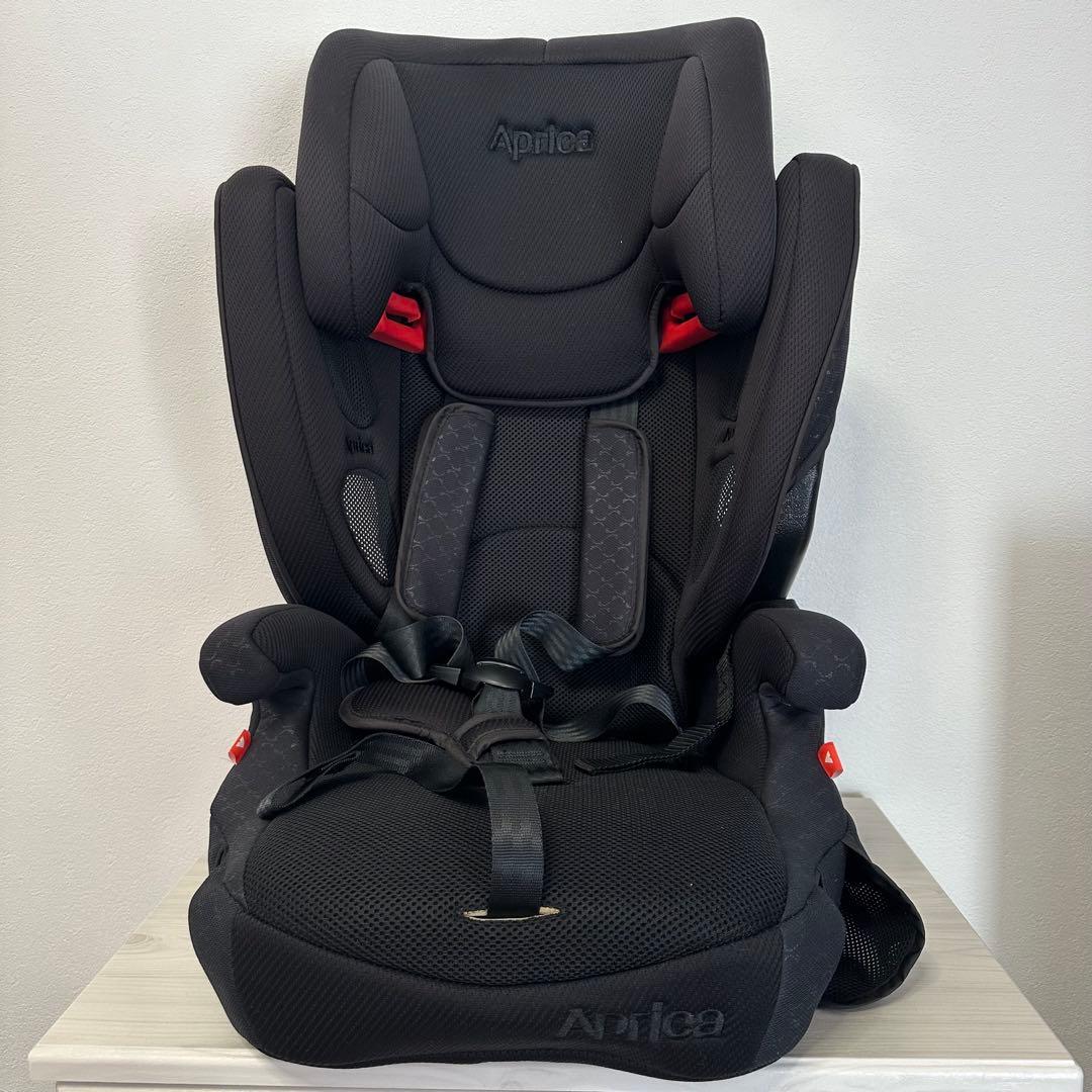 【美品】Aprica AirGroove Plus ブラック ジュニアシート