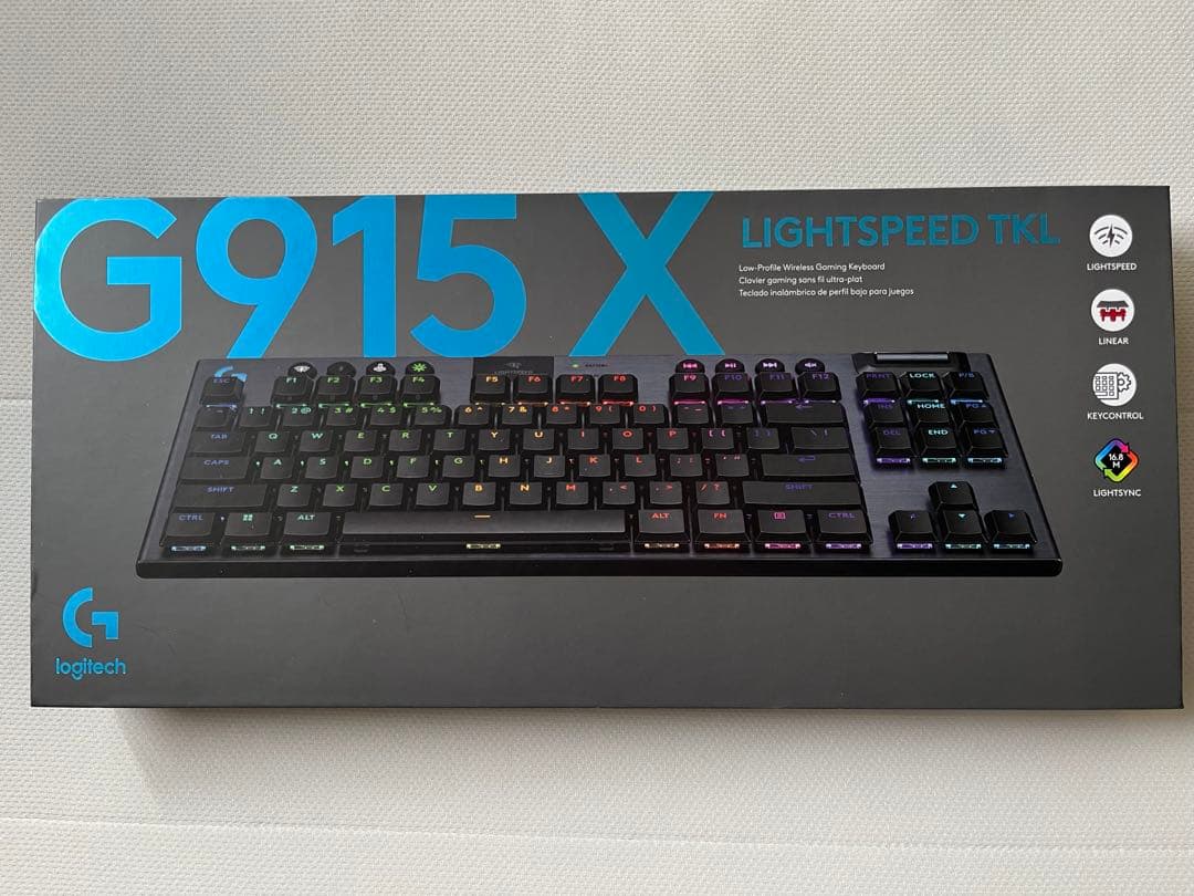 G915X LIGHTSPEED TKL US配列 赤軸リニア Logitech