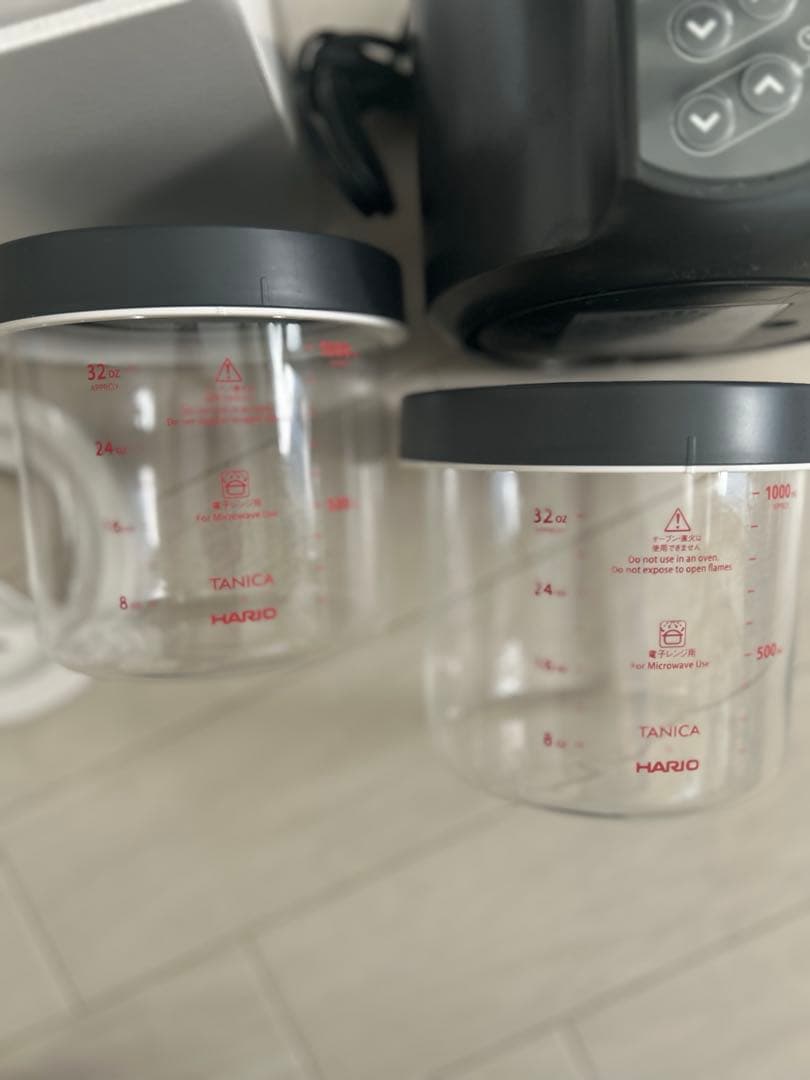 ヨーグルティアSブラック ガラスセット