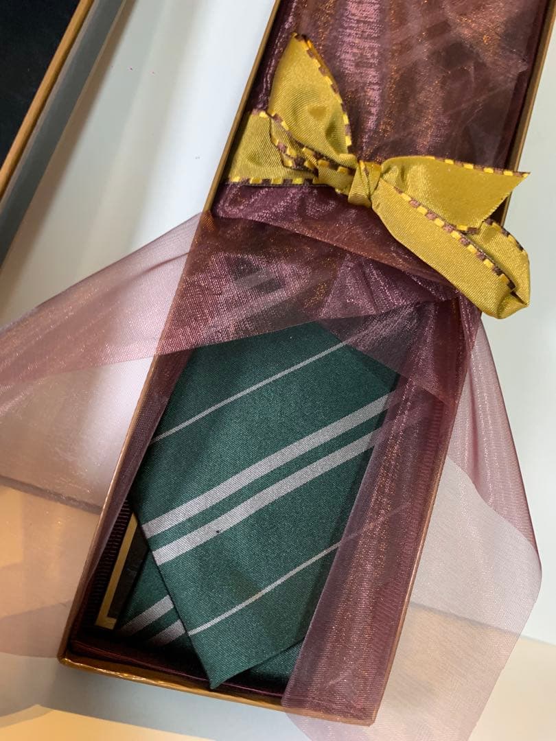 絶版 ノーブルコレクション スリザリン シルク製ネクタイ マダムマルキン箱入り