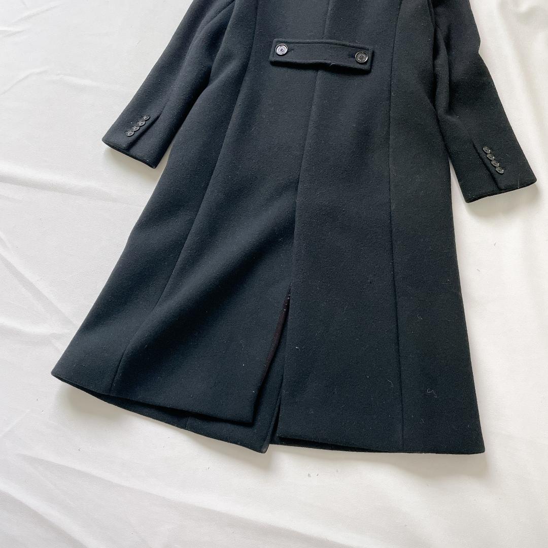 【美品】LOVELESSチェスターコート　ダブル ウールメルトン 上衿ベルベット