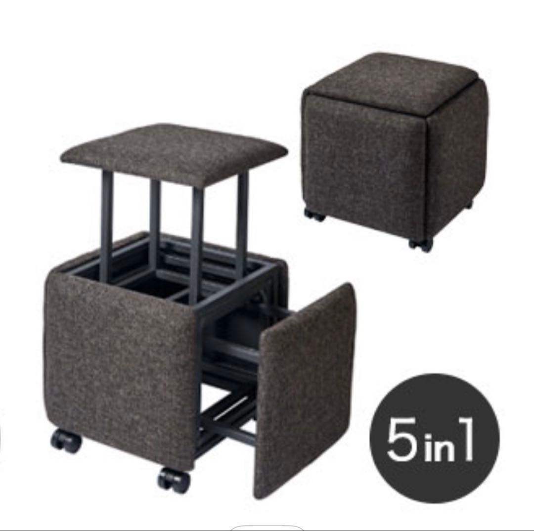 【新品未使用】5in1 コンビネーションスツール　SF1000 ブラウン