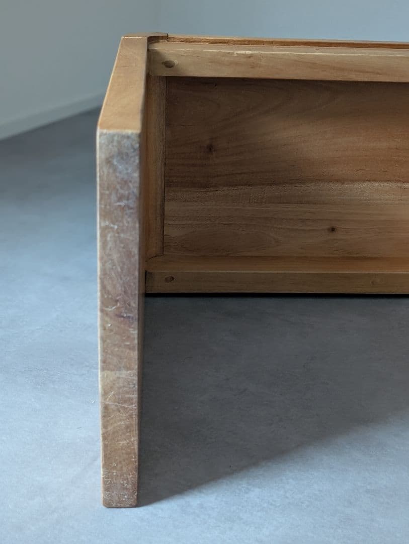 USED/カリッジマーケット チーク無垢材 サイドテーブル ベンチ 北欧