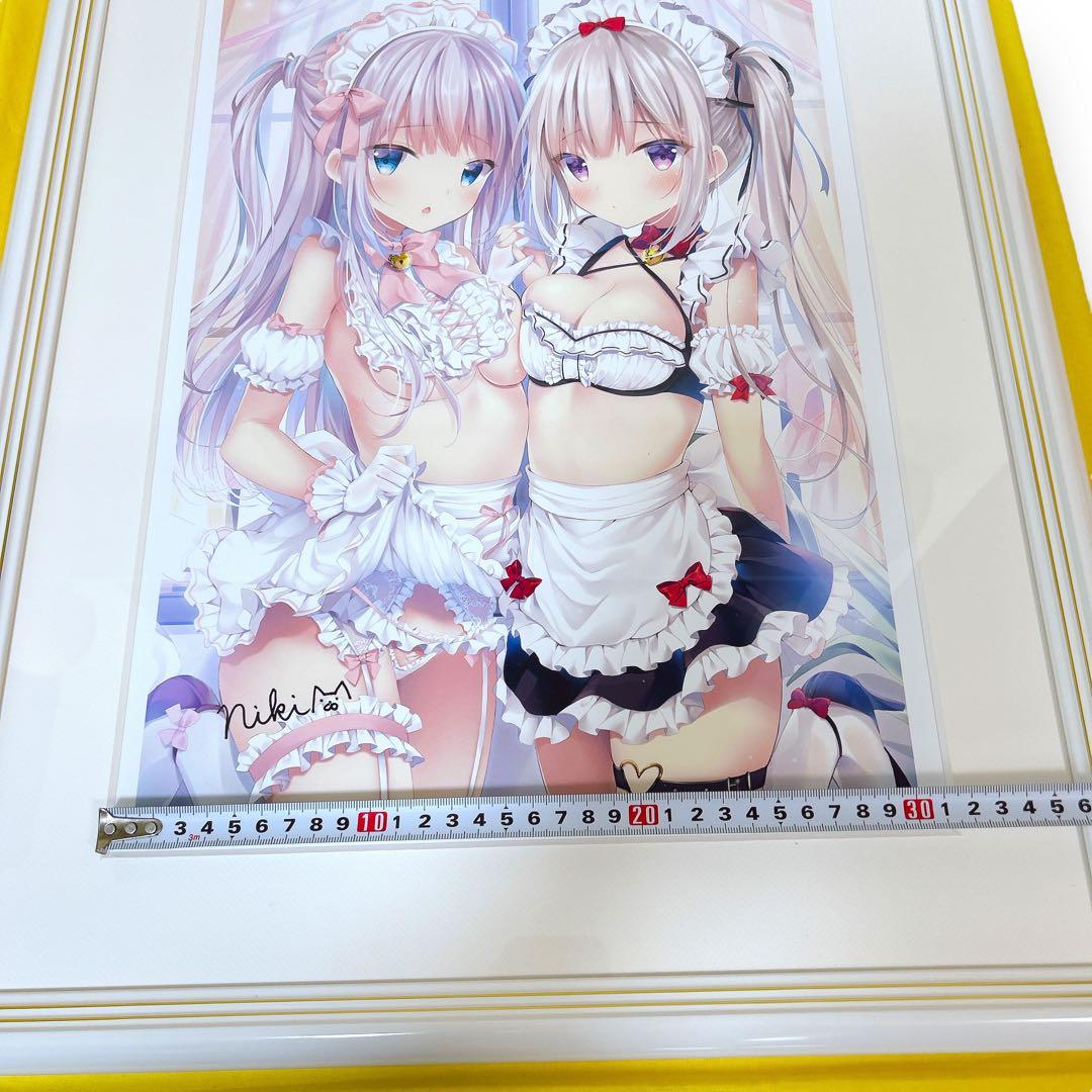 3点限定 直筆サイン入り しばいぬにき A3 複製原画 メロンブックス