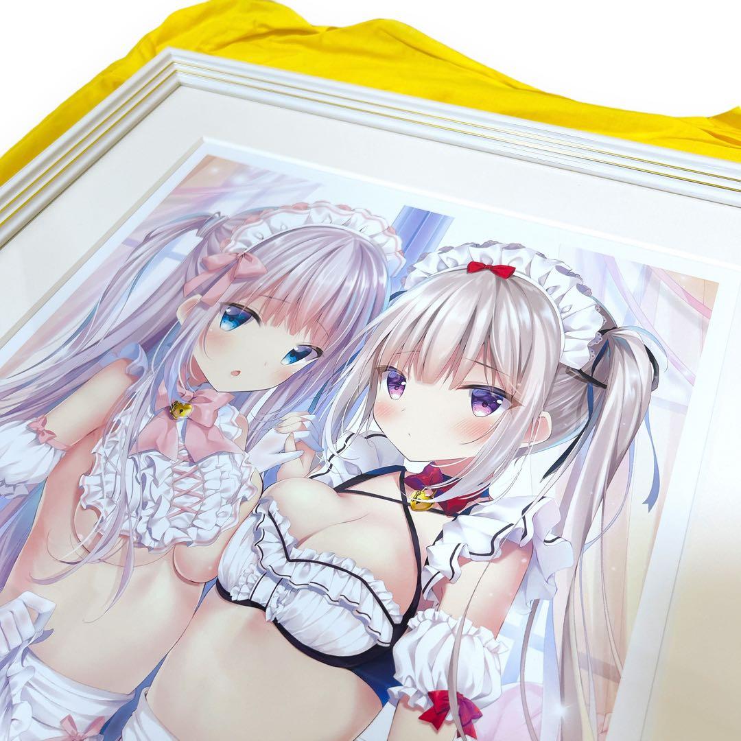 3点限定 直筆サイン入り しばいぬにき A3 複製原画 メロンブックス