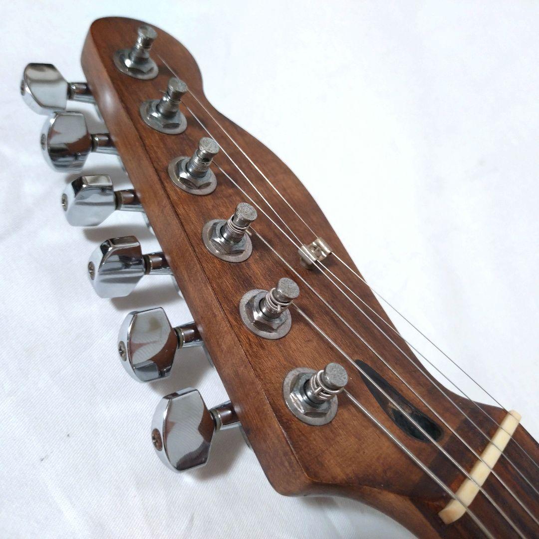 ノーブランド　テレキャスタータイプ　カスタム仕様　ナチュラルウッド　P-90