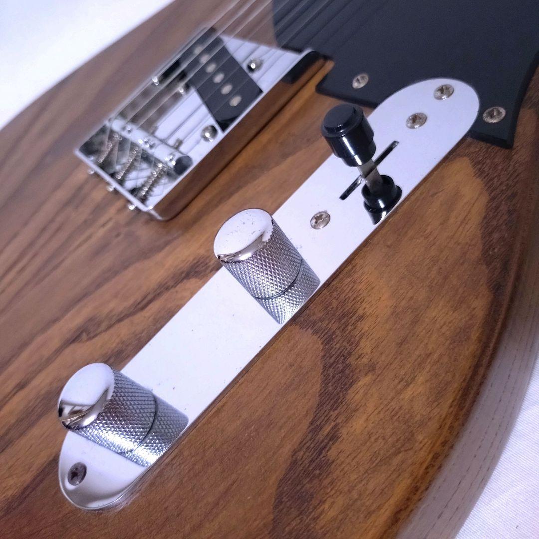 ノーブランド　テレキャスタータイプ　カスタム仕様　ナチュラルウッド　P-90