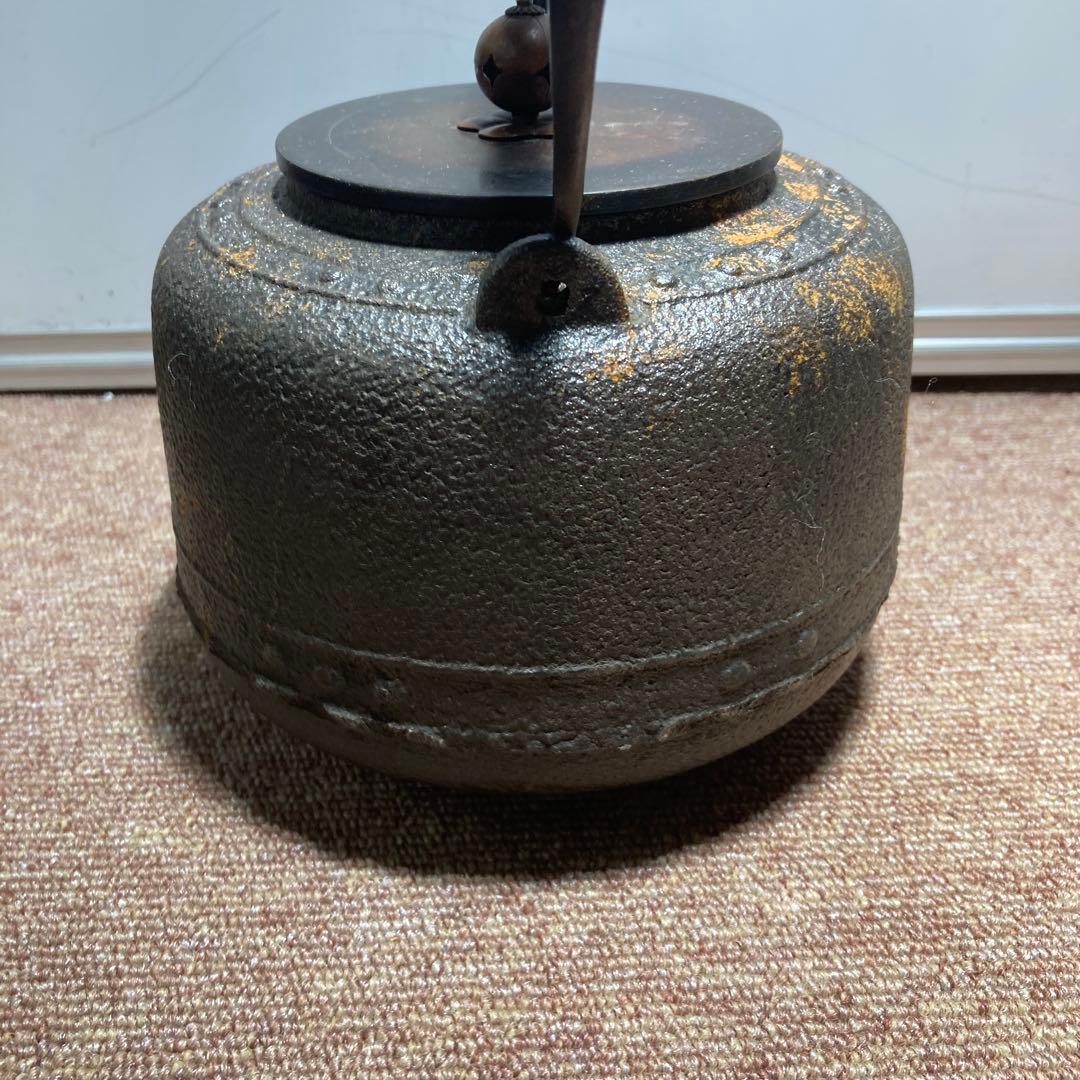 龍文堂富士図銀象嵌入り鉄瓶