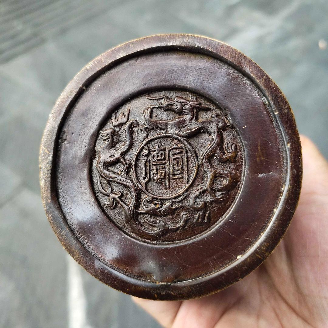 銅器 筆箱 文房具 蓮花筆箱 装飾品 工芸品 置物