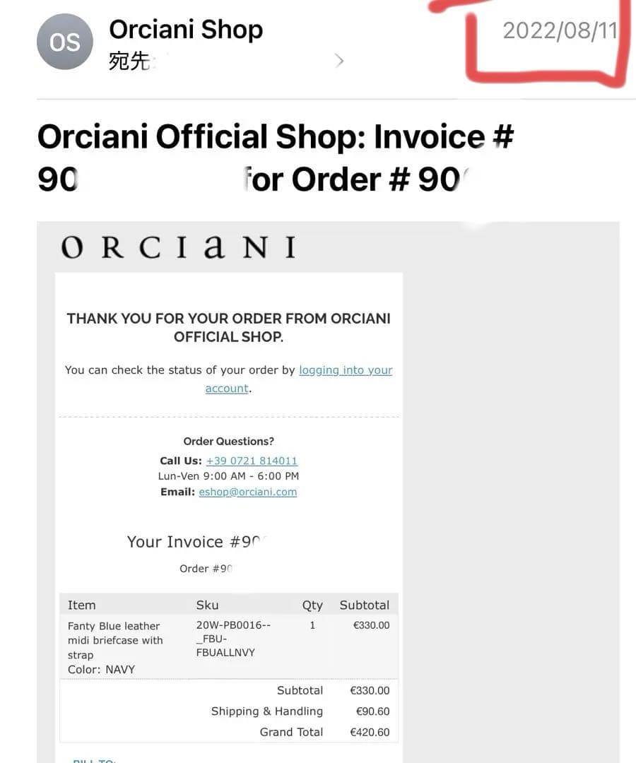 極美品　ORCIANI ブリーフケース　オルチアーニ　イタリアンレザー