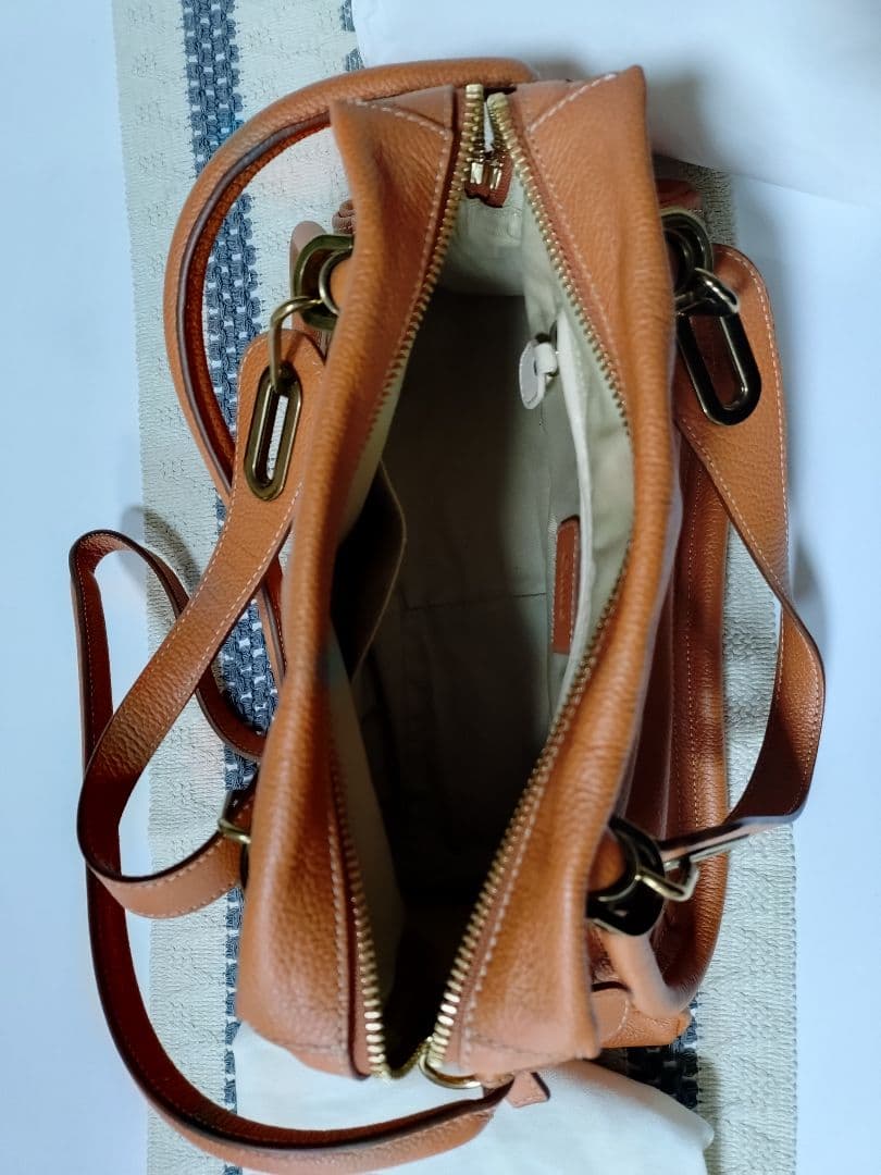 超美品　Chloé パラティ【最終値下げ】　オレンジ レザー ショルダーバッグ