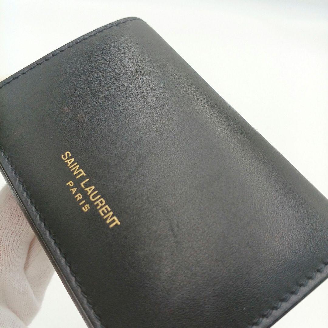 サンローラン　SAINT LAURENT　６連キーケース(ブラック×ゴールド)