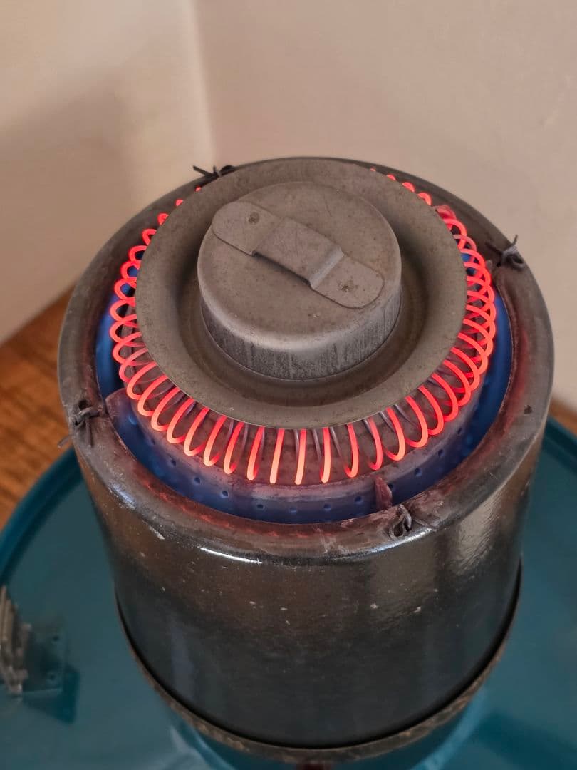 超希少 極上 美品 ビンテージストーブ デイトマー デーモン ブルー色