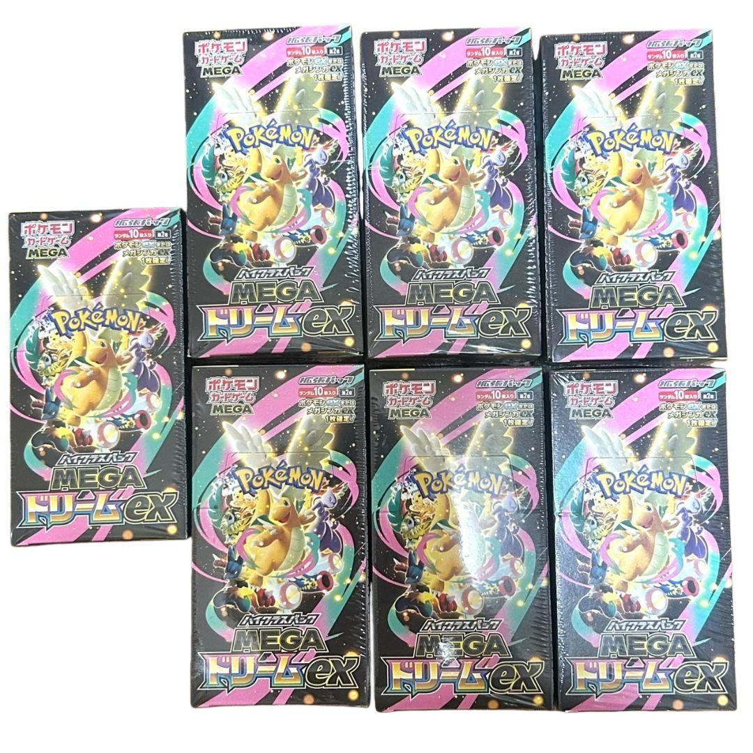 ポケモンカード　メガドリームex　シュリンク付　７box