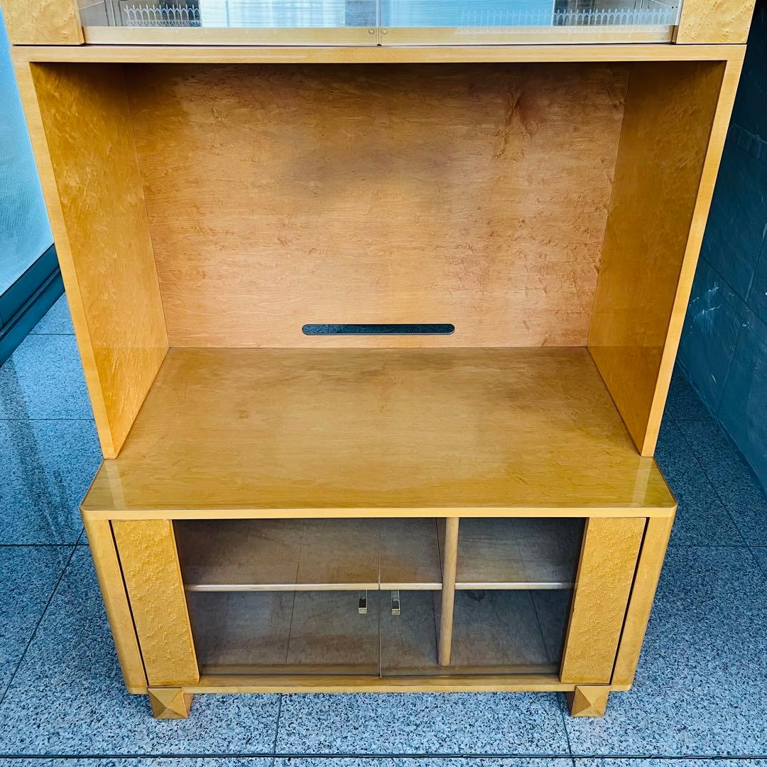 美品 IDC大塚 スプレンダー バーズアイメープル テレビボード キャビネット