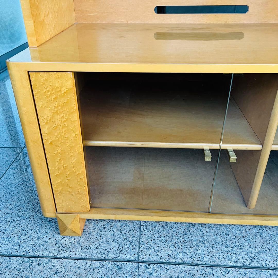 美品 IDC大塚 スプレンダー バーズアイメープル テレビボード キャビネット