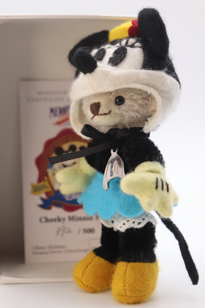 ミニーマウス被り物 可愛いミニチュアサイズのチーキー 9cm 392番