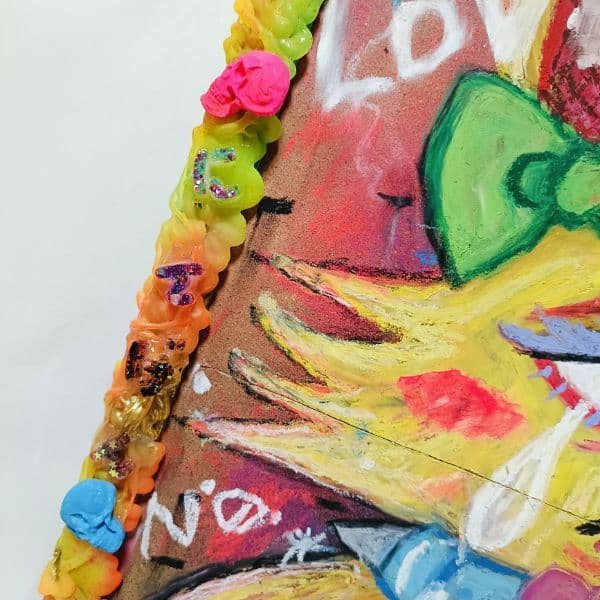 【一点物アート】HURTS-嘆きのうさぎ-【A3サイズ. 現代アート