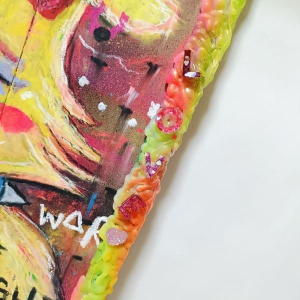 【一点物アート】HURTS-嘆きのうさぎ-【A3サイズ. 現代アート