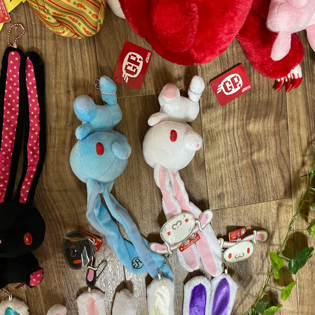 稀少汎用うさぎグルーミー チャックスGP ぬいぐるみキーホルダー