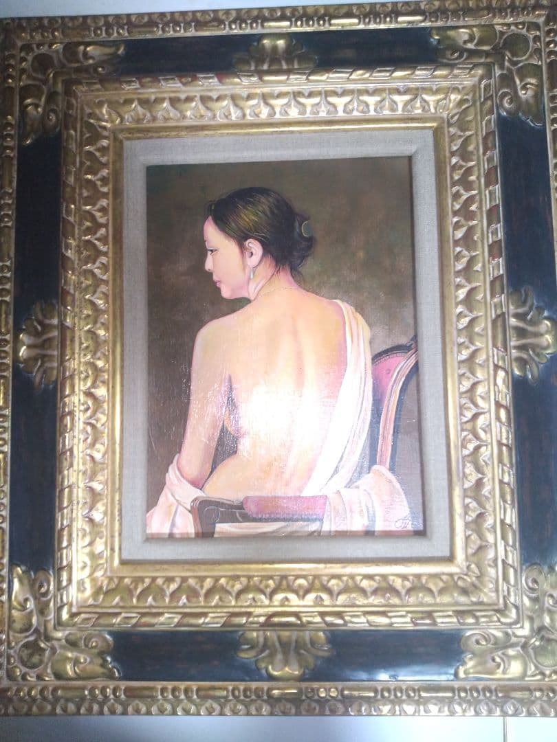 森本草介、絵画、油彩4F.美人画、裸婦、肉筆、高級額縁、高塚省吾、宮永岳彦。