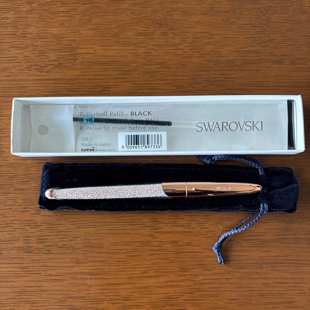 Swarovski ローラーボールペン シルバー・ゴールド