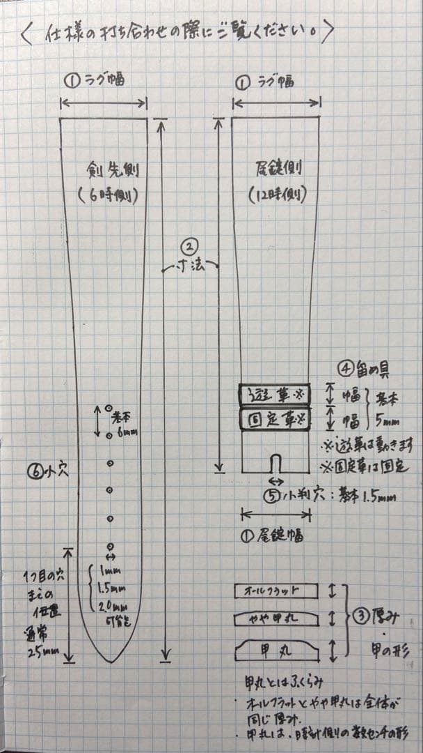 ✏️モココ　時計ベルト・オーダー製作